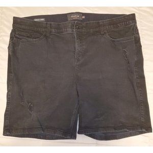 Torrid Premium Bombshell Skinny Distressed Shorts - Black - 26 (Lightly Used)